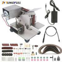 ราคา Tungfull Belt Sander Machine 220v DIY Sander Polisher Polishing Grinding Machine Mini Belt Grinding Machine Tool with 10 (29672843007)