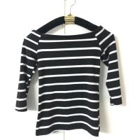 ราคา เสื้อยืดคอปาด แขนยาว ลายขว้างสีขาว-ดำ (142592645)