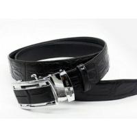 ราคา เข็มขัดหนังจระเข้แท้ หัวออโต้ล็อกสีดำ (9776316558)