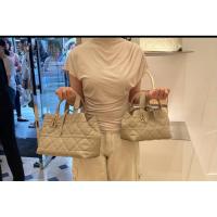 ราคา DIOR Beige Toujours กระเป๋าถือขนาดเล็กสำหรับผู้หญิง ออกแบบจากหนังวัวลายสก๊อตสีเบจ พร้อมโลโก้ Dior (44555089388)