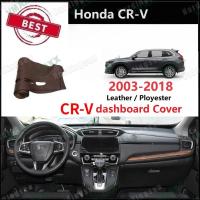 ราคา Honda CR-V CRV 2003 - 2019 Dashboard Cover Pad หนังรถอุปกรณ์เสริมภายใน Sun Visor Anti Skid Mat Garnish Fit สําหรับ Honda CR-V CRV 2003 - 2019 2007 2009 2011 2013 2018 (40605806144)