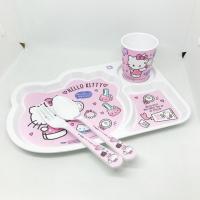 ราคา ชุดจานข้าวเด็กเมลามีน 4ชิ้น Kitty Beauty-SET02X7 ยี่ห้อศรีไทยซุปเปอร์แวร์ (2704997832)