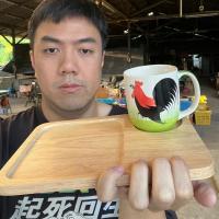 ราคา (เซ็ทแก้วเซรามิก+จานหลุมไม้)แก้วกาแฟเซรามิกพร้อมจานหลุมไม้2ช่อง ขนาดแก้วตราไก่ สูง3นิ้ว ขนาดจานไม้ 10x7นิ้ว ออกใบกำกับภา (24088411066)