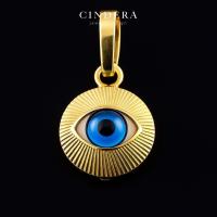 ราคา จี้ทองคำแท้ 18K รุ่น ดวงตา ตัวเรือนทอง 18K ITALY 750 มีใบรับประกันสินค้า (24445426537)