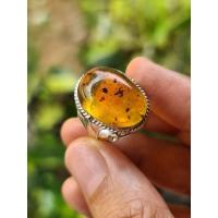 ราคา แหวนอำพันพม่าเงินแท้ (21657528101)