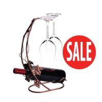 ราคา ชั้นวางไวน์+แขวนแก้วโลหะแฟชั่น แบบตั้งโต๊ะ (967655232)