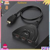 ราคา สวิตช์ที่รองรับ HDMI 4K/1080P 3 in 1 Out HDMI-Compatible Hub อะแดปเตอร์ที่รองรับ HDMI หลายตัวสําหรับ Fire Stick HDTV PS3/4 Xbox 360 [Sunburst11.th] (52704336550)