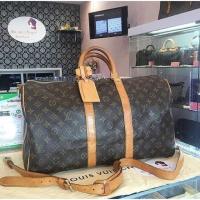 ราคา กระเป๋าเดินทางหลุยส์ Louis Vuitton LV Keepall 45 Monogram Ban รุ่นมีสาย (1018266174)
