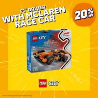 ราคา LEGO City 60442 F1 Driver with McLaren Race Car (86 Pieces), Building Blocks, Kids Toy (26123091155)