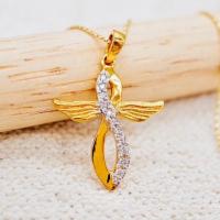 ราคา [ PCPY Jewelry ] จี้ไม้กางเขนเพชรแท้ ทองคำแท้9K (ทอง37.5%) เพชรแท้น้ำ100 เบลเยี่ยมคัต [9KPP679] (13499342832)