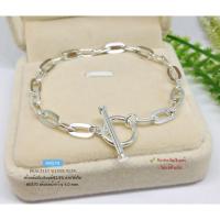 ราคา สร้อยข้อมือเงินแท้92.5% ลายโซ่เรือ หน้ากว้าง 5mm. หนัก 2 สลึงตัน ยาว 6.5-7.5 นิ้ว(งานไทย) : H0570 (24238513782)