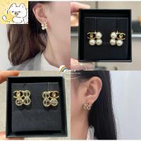 ราคา ของแท้ CHANEL ต่างหูทองคำขาวแบบใหม่ 24S ต่างหูคริสตัลเพิร์ล (42712789648)