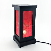 ราคา โคมไฟตั้งโต๊ะกรอปไม้พับเก็บได้ น็อคดาวน์ พร้อมฝาฐาน เส้นด้ายทอมือสีแดงตกแต่งด้วย ใบไผ่จากธรรมชาติ แฮนด์เมด (11020900207)