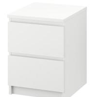 ราคา ตู้ 2 ลิ้นชัก ikea อิเกีย แท้ 100% MALM มาล์ม สีขาว ขนาด 40x55 ซม. ใช้วางเป็นโต๊ะข้างเตียงก็ได้ (24865880386)