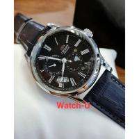 ราคา นาฬิกา Orient Classic Mechanical SUN&MOON สายหนัง รุ่น RA-AK0011D สีน้ำเงิน / RA-AK0010B สีดำ (21222707441)