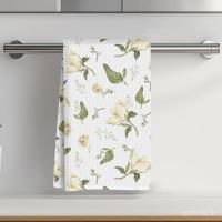 ราคา Flora Kitchen Towels 14 x 24 Inch, Reusable Absorbent Waffle Weave Green Dish Tea Towels for Cleaning Cooking Baking, Autumn Winter Home Kitchen Decor-2 (45154031804)