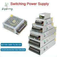 ราคา SHOPSHARING หม้อแปลงไฟฟ้า, AC110V 220V ถึง DC12V โลหะ Switching Power Supply, 1A 2A 3A 4A 5A 10A 15A 20A แหล่งอะแดปเตอร์ Led Strip (49305539244)