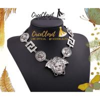 ราคา พร้อมส่ง สร้อยโลหะสีเงิน หัวMedusa สุดเท่ สไตล์ VerSaCe' มิกซ์แอนด์แมทช์ได้หลายสไตล์ (4849141842)