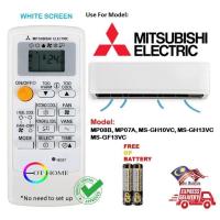 ราคา Mitsubishi aircond รีโมทคอนโทรล mp08b mp07a MS-GH10VC, MS-GH13VC, MS-GF13VC MS-GF10VC (หน้าจอสีขาว)(ไม่รวมถาด) (23283340716)