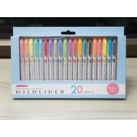 ราคา ปากกาไฮไลท์ Zebra Mildliner Set20สี (6727915417)