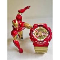 ราคา ของแท้ 100% CASIO G-Shock รุ่น GA-110CS-4A Iron Man นาฬิกาข้อมือ สายเรซิ่น Limited Edition - Gold/Red พร้อมส่ง (24519895696)