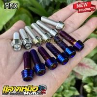 ราคา น็อตยึดโช๊คหน้าMSX น็อตจับโช๊คหน้าMSX 6ตัว 8x25 สีเลส ไทเท (22157905469)