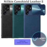 ราคา เคส Nillkin Shield Leather Samsung Galaxy S22 Ultra Camera Cover Casing (52103640163)
