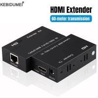 ราคา 60M HDMI Extender 1080P HDMI to RJ45 เครือข่ายที่รองรับ HDMI Extender โดย CAT5e CAT6 LAN Extensor สําหรับ PS4 กล่องทีวี PC แล็ปท็อป (26838737305)