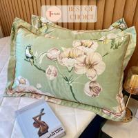 ราคา คอมโบปลอกหมอนผ้าไหมไทย2ใบ48x74ซมปลอกหมอนผ้าไหมไทยลายวัสดุนุ่มลื่น-ไม่มีปลอกหมอน (26518680854)