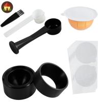 ราคา Coffee Pod Refill Kit Reusable Pod Refill Kit Coffee Capsule Refill Kit 100 ชิ้นอลูมิเนียมฟอยล์แปรงบรรจุช้อน SHOPTKC0460 (28110754372)
