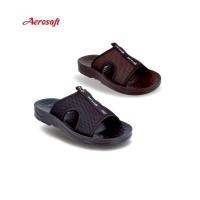 ราคา Aerosoftรองเท้าแตะสวมชายเพื่อสุขภาพนุ่มเบาใส่สบายและทนทาน ระบายอากาศแอโร่ซอฟรุ่นMA5103 สีดำน้ำตาล (42070588231)
