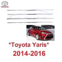 ราคา คิ้วขอบกระจก ชุบโครเมี่ยม TOYOTA YARIS 2014 2015 2016 โตโยต้า ยาริส คิ้วขอบหน้าต่าง ขอบหน้าต่าง คิ้วประตู (14396203570)