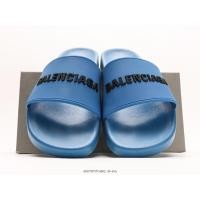 ราคา Balenciaga Logo Pool Slides รองเท้าแตะผู้ชายและผู้หญิงสีฟ้าขนาด: 35-45 (25778958820)
