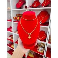 ราคา 2026(โปร 1แถม1 เฉพาะวันที่ 21 มกราคม) สร้อยคอคชกิตคั่นป้อง 18 นิ้ว 2 สลึง พร้อมจี้หัวใจพ้นทราย 10 มิล (45355238952)