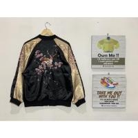 ราคา Sukajan coom moda bomber with deer flower motif มือสอง (52101274517)
