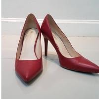ราคา NINEWEST รองเท้าส้นสูงสีแดงเข้ม ยี่ห้อ Nine West (5535088101)