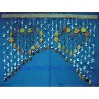 ราคา ของแต่งบ้านม่านเปลือกหอยลายหัวใจคู่ (822283489)