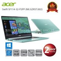 ราคา Acer Swift SF114-32-P2PP (NX.GZKST.002) Pentium N5000/4GB/128GB SSD/14.0/Win10 (Aqua Green) (1835902396)