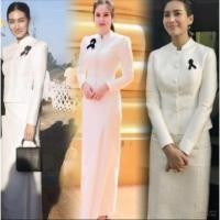 ราคา ชุดไทยจิตรลดา ผ้าไหมอิตาลี ชุดไว้อาลัย อัดกาวทั้งชุด (7353406293)