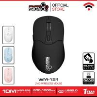 ราคา (เมาส์ ไร้สาย) SIGNO 2.4G Wireless Optical Mouse รุ่น WM-121 (26709227513)