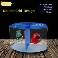 ราคา TOBE1 กล่องแยกปลากัด, ตู้ปลาปลากัดพลาสติกใส, พร้อมหญ้าน้ํากล่องเพาะพันธุ์ปลาตารางเดี่ยว/คู่ปลาสํานักงาน (53254402089)