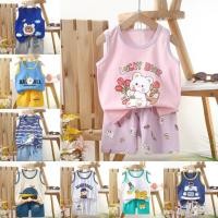 ราคา ชุดเด็ก เสื้อกร้าม+กางเกงขาสั้น เสื้อแขนกุด ผ้าcotton ร้านไทยพร้อมส่ง YY229 (28187513894)