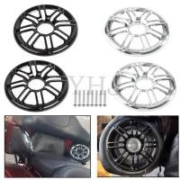 ราคา Motorcycle Rear Speaker Trim Grill Fairing Covers For Harley Davidson Electra Glide Ultra Limited F (40278389204)