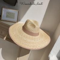 ราคา หมวกสานปีกกว้าง กุ๊นขอบ Wide Panama Hat หมวกสานไปทะเล (5462856149)