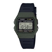 ราคา Casio Standard Digital นาฬิกาข้อมือผู้ชาย สายเรซิ่น รุ่น F-91,F-91WM,F-91WM-3A - สีเขียวสายสีดำ (1146577570)