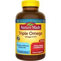 ราคา Nature Made Triple Omega 3 6 9 plements, Flaxseed, Safflower & O Oils, Free Omega 3 Fatty Acid plement, 150 Softgels, 75 Day ply (50454528723)