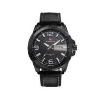 ราคา NAVIFORCE นาฬิกาข้อมือผู้ชาย สีดำ สายหนังแท้ รุ่น NF9055 (2628626)