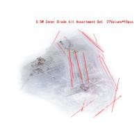 ราคา HT-270 ชิ้น/ล็อต 0.5W Zener ไดโอดชุด Assortment ชุด 1/2W 2V4 33V Zener Diode pack 12V 18V 5V1 5V6 3V3 3V6 4V7 6V2 6V8 8V7 (27643849593)