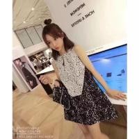 ราคา ส่งต่อเดรสสั้นแขนกุดผ้าลูกไม้ ทูโทน ขาว-ดำ มีซับในอย่างดี ไซส์S (Mต้นๆใส่ได้) งานป้าย s m a ผ้าดี ทรง สี ตามภาพ (24901457605)