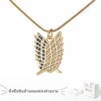 ราคา สร้อยคอทองคำ 18K จี้แฟชั่นสุภาพสตรีเพชรสร้อยคอทองคำสร้อยคอคู่ 573n (29464669779)